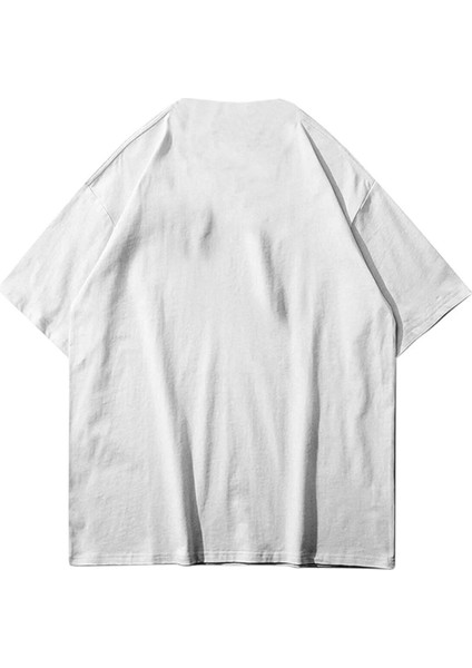 Beyaz First Class Baskılı Pamuk Oversize Bisiklet Yaka T-Shirt fiyatları