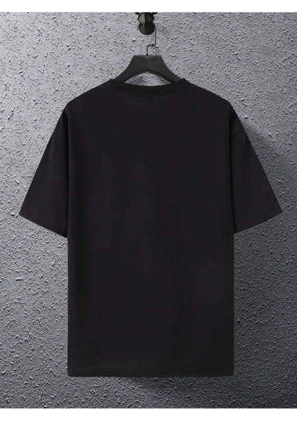 Cep Ayıcık Baskılı Oversize Unisex Pamuk T-Shirt fiyatları