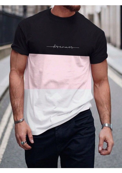 Unisex Dreams Baskılı 3 Renk Oversize T-Shirt