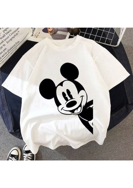 Mickey Baskılı Özel Tasarım Çocuk Tişört