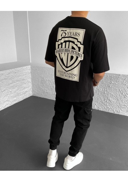 Warner B. 75 Yıl Özel Baskılı Oversize Pamuklu Unisex T-Shirt