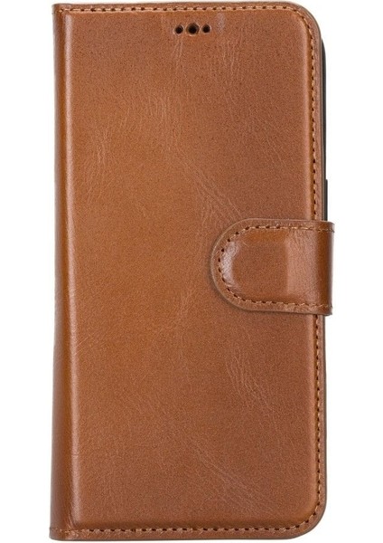 Mulvxurg URG02 Apple Iphone 14 Pro Uyumlu Deri Cüzdanlı Kılıf Mwwn RST2EF Taba (Mulvix) fırsatları