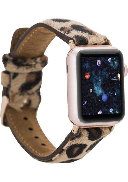 Mulvxurg URG02 Apple Watch Uyumlu Deri Kordon 42-44-45MM LEO1N (Mulvix)