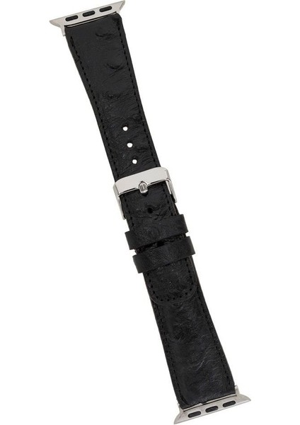 Mulvxurg URG02 Apple Watch Uyumlu Deri Kordon 42-44-45MM De5 Siyah (Mulvix) modelleri