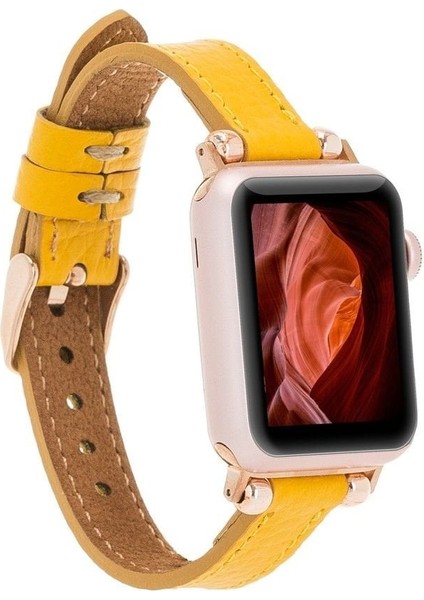 Mulvxurg URG02 Apple Watch Uyumlu Deri Kordon 38-40-41MM Ferro FL12 (Mulvix)
