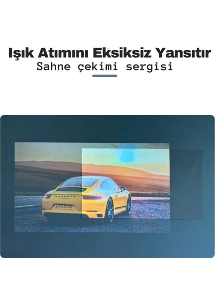 Beyaz 72 Inç Yansımalı Projeksiyon Perdesi, Ev, Iş, Okul Kullanımına Uygun