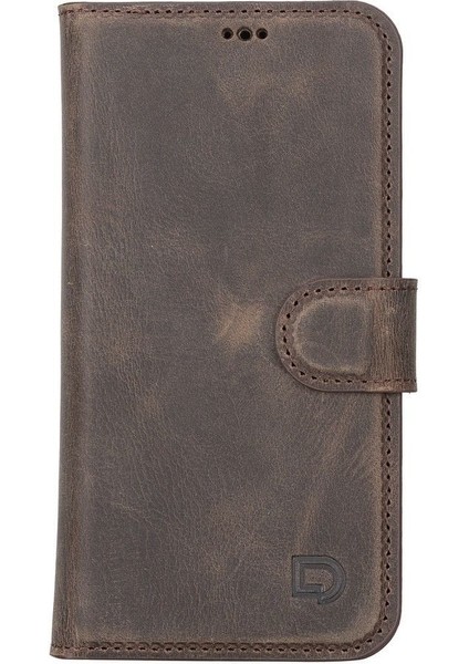 Mulvxurg URG02 Apple Iphone 13 Pro Uyumlu Deri Cüzdanlı Kılıf Acı Kahve (Mulvix) fiyatları