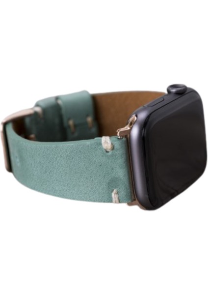 Mulvxurg URG02 Apple Watch Uyumlu Deri Kordon 42-44-45MM Orfe CZ12 (Mulvix) modelleri