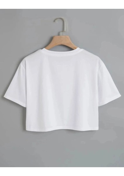 Çocuk Kedi Baskılı Oversize Crop T-Shirt fiyatları