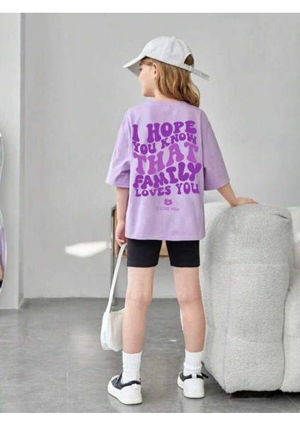Çocuk I Hope Basklı Oversize T-Shirt fiyatları