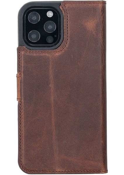 Mulvxurg URG02 Apple Iphone 13 Pro Max Uyumlu Deri Cüzdanlı Kılıf Antik Kahve (Mulvix) modelleri