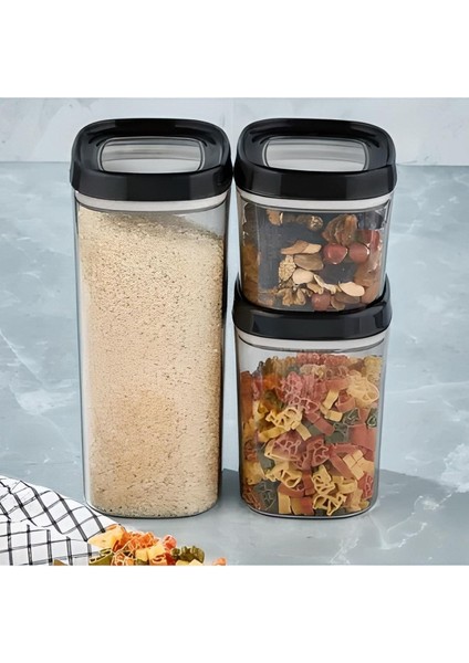 12 Parça Saklama Kabı Seti, Siyah, Çeşitli Boyutlar, Pratik ve Şık Organizatör fiyatları