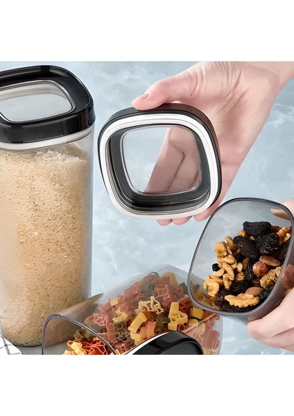 12 Parça Saklama Kabı Seti, Siyah, Çeşitli Boyutlar, Pratik ve Şık Organizatör indirimleri