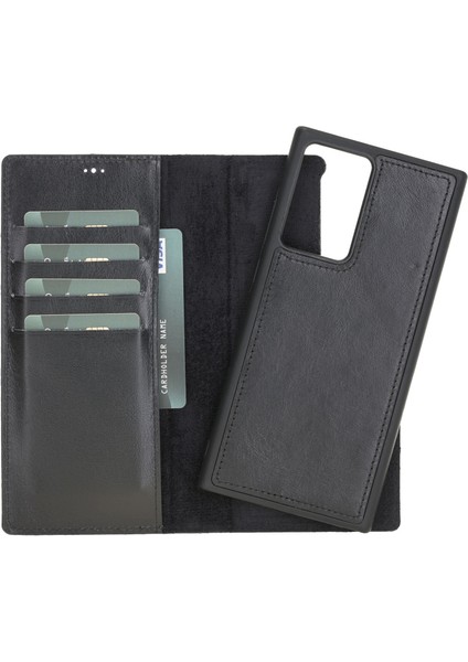Mulvxurg URG02 Galaxy Note 20 Ultra Uyumlu Deri Cüzdanlı Kılıf Rst1 (Mulvix)