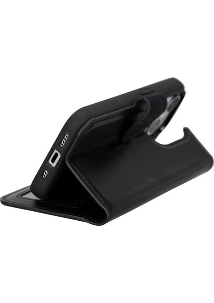 Mulvxurg URG02 Apple Iphone 15 Pro Uyumlu Deri Cüzdanlı Kılıf Mwwn Rst1 Siyah (Mulvix) modelleri