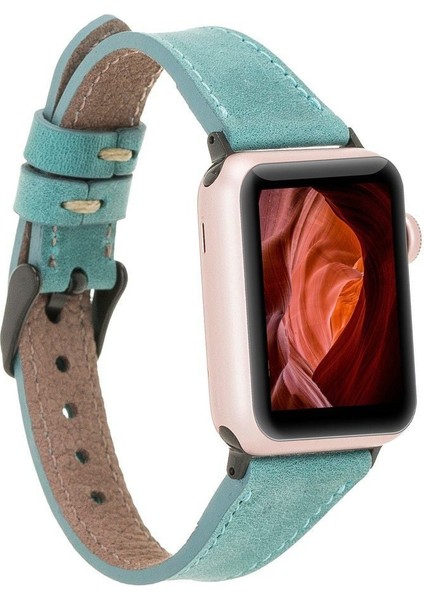 Mulvxurg URG02 Apple Watch Uyumlu Deri Kordon 42-44-45MM Slim CZ12 (Mulvix)