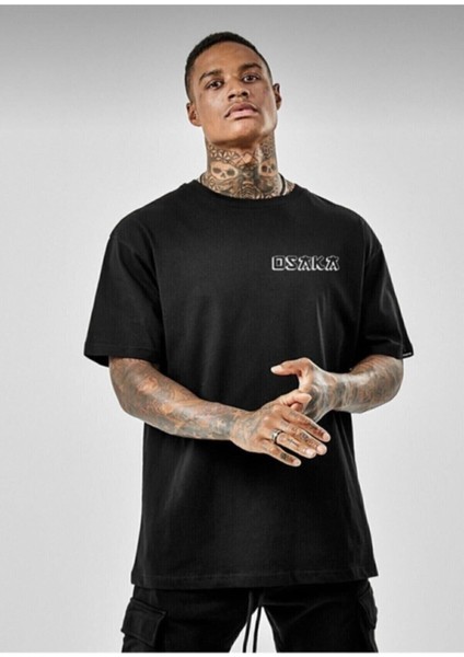 Unisex Oversize Osaka Baskılı Beyaz T-Shirt fiyatları