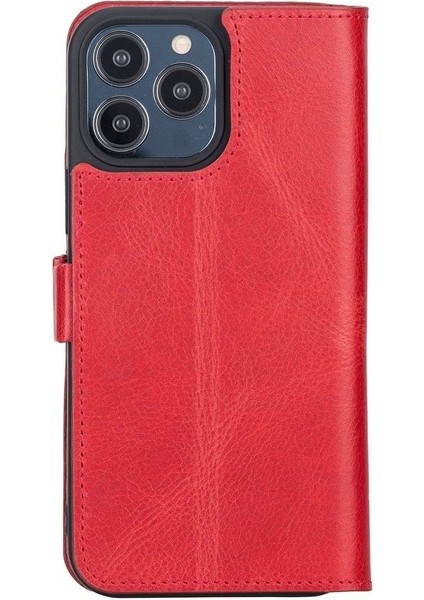 Mulvxurg URG02 Apple Iphone 13 Pro Max Uyumlu Deri Cüzdanlı Kılıf Nar Çiçeği (Mulvix) modelleri