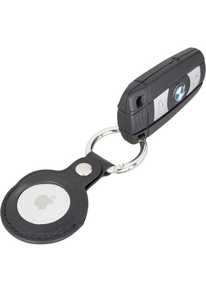 Mulvxurg URG02 Apple Airtag Uyumlu Deri Anahtarlık, Rst1 Siyah (Mulvix) fiyatları