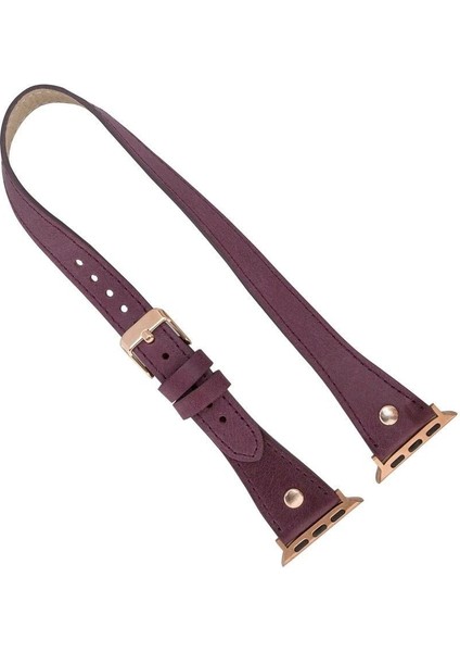 Mulvxurg URG02 Apple Watch Uyumlu Deri Kordon 38-40-41MM Dt Slim Cz7 (Mulvix) modelleri