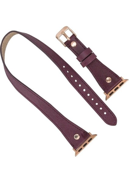 Mulvxurg URG02 Apple Watch Uyumlu Deri Kordon 38-40-41MM Dt Slim Cz7 (Mulvix) fırsatları