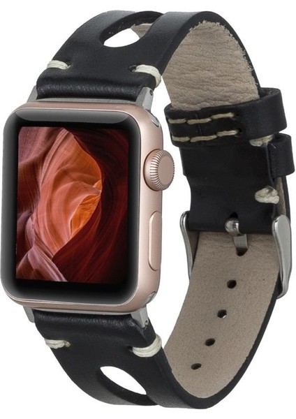 Mulvxurg URG02 Apple Watch Uyumlu Deri Kordon 42-44-45MM 42BA2 Rst1 (Mulvix)