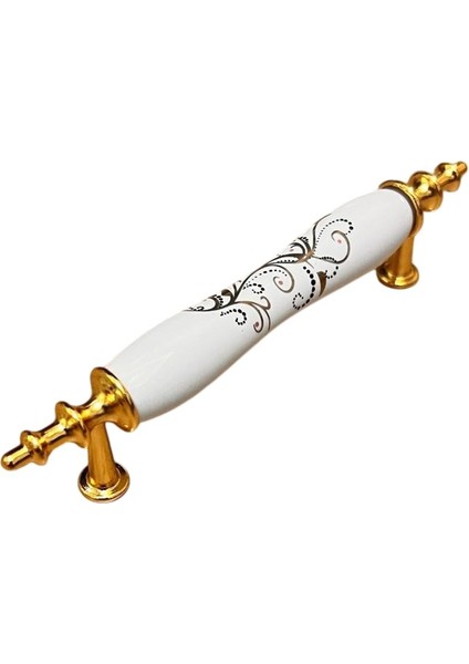 96MM (9.6cm) Öçlüsünde Porselen Çin Gülü Model Çekmece Kapak Kulbu