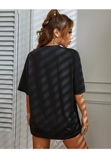 Calıfornia Baskılı Oversize Unisex T-Shirt