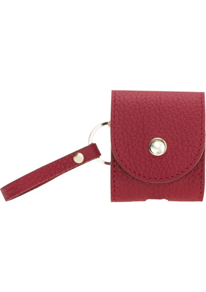 Mulvxurg URG02 Apple 2.nesil Uyumlu Deri Kılıf Mai Snap Erc2 Kırmızı (Mulvix)