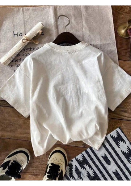 Kadın Leopar Kurdele Baskılı Crop T-Shirt modelleri