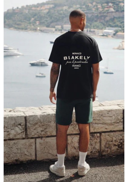 Unisex Büyük Beden Blake Sırt Baskılı Oversize T-Shirt fiyatları