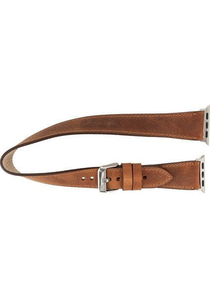 Mulvxurg URG02 Apple Watch Uyumlu Deri Kordon 42-44-45MM Dt G2 (Mulvix) modelleri
