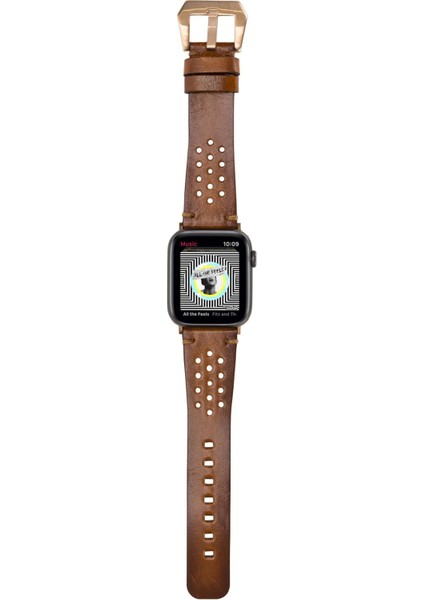Mulvxurg URG02 Apple Watch Uyumlu Deri Kordon Vigo 42-44-45MM RST2EF (Mulvix) modelleri