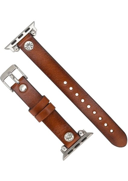 Mulvxurg URG02 Apple Watch Uyumlu Deri Kordon Visby 38-40-41MM RST2EF (Mulvix) modelleri