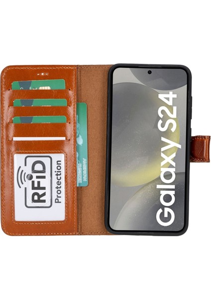 Mulvxurg URG02 Galaxy S24 Plus Uyumlu, Deri Cüzdanlı Kılıf, Efektli Taba (Mulvix) fırsatları