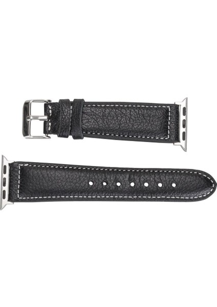 Mulvxurg URG02 Apple Watch Uyumlu Deri Kordon 42-44-45MM Nm1-As1 Siyah (Mulvix) fırsatları