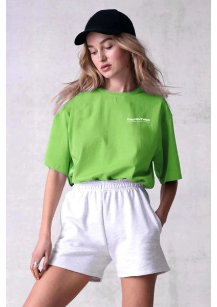 Büyük Beden Studio Berlin Baskılı Oversize T-Shirt