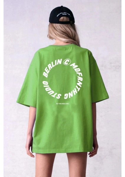 Büyük Beden Studio Berlin Baskılı Oversize T-Shirt fiyatları
