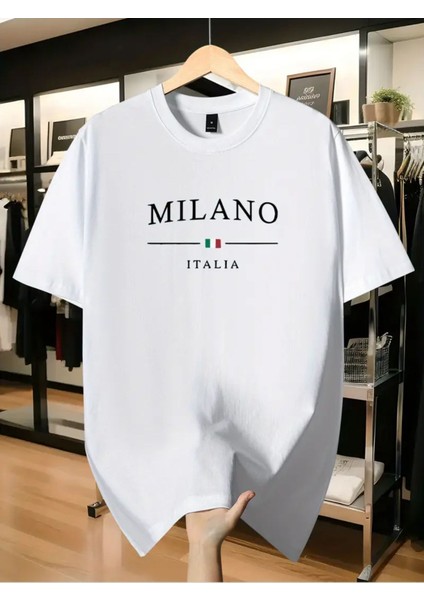 Büyük Beden Unisex Baskılı Oversize T-Shirt
