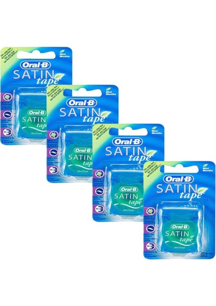 Satin Tape Diş İpi x 4 Adet