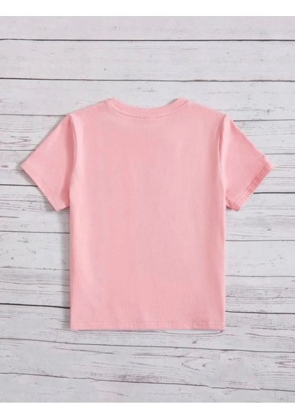 Kids Good Friends Panda Baskılı Oversize Kız Çocuk T-Shirt modelleri