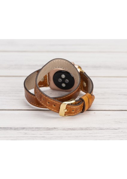 Mulvxurg URG02 Apple Watch Uyumlu Deri Kordon 42-44-45MM Slim Dt Gt V18 (Mulvix) fiyatları