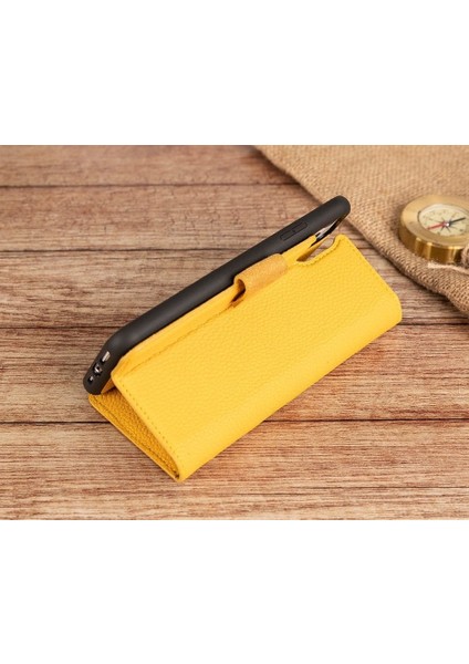 Mulvxurg URG02 Apple Iphone 11 Pro Max Uyumlu Deri Cüzdanlı Kılıf FL12 Sarı (Mulvix) modelleri