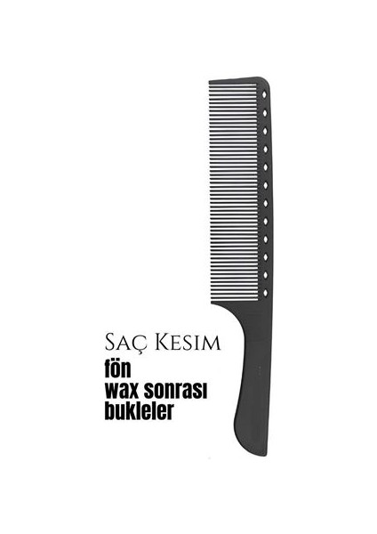 Berber Kuaför Saç Kesim Bukleli Saç Fön Wax Sonrası Tarak