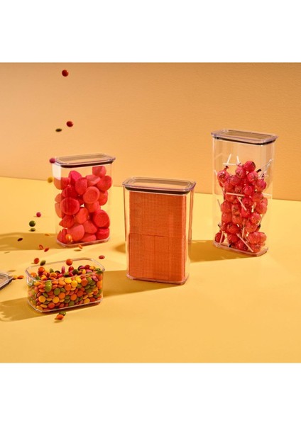 Şeffaf Mika Vakumlu Dikdörtgen Saklama Kabı, Bakliyat ve Kuruyemiş Için Kapsamlı Saklama