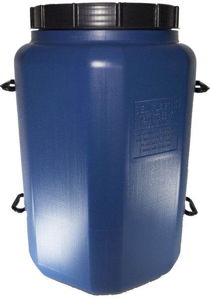 80 Lt Köşeli Beyaz Plastik Bidon, Yağ ve Turşu Için Güvenli Saklama Kabı