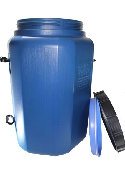 80 Lt Köşeli Beyaz Plastik Bidon, Yağ ve Turşu Için Güvenli Saklama Kabı fiyatları