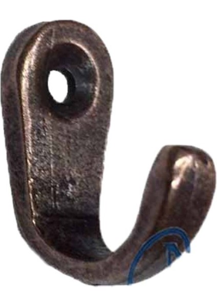 Eskitme Tarzda Tekli Anahtar, Takı ve Dekor Askısı, 10X18X22 mm Bej Renk