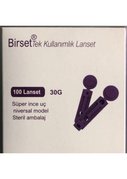100 Adet Parmak Delme Iğnesi, Kan Testi Için Güvenli ve Pratik Kullanım