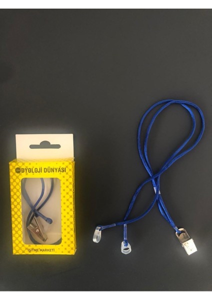 Lacivert Renkli Düşme Önleyici Işitme Cihazı Tutacağı